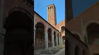 Milano Basilica di Sant'Ambrogio Fassade.