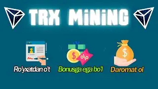 TRON KRIPTOVALYUTASINI OBLACHNIY MAYNING QILISH.BONUS 1000 TRX