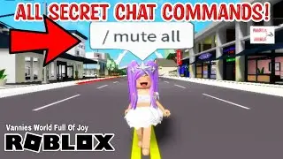 💬🤯 ALL SECRET CHAT COMMANDS IN ROBLOX || ROBLOX || Vannies World Full Of Joy