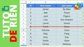 Comment supprimer une donnée depuis un formulaire - Google sheet