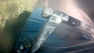 на ниве по лужам