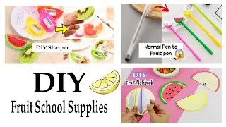 DIY School Supplies 🍉🥝  | Paper School Supplies | Fruit School Supplies | Pen Decoration Ideas