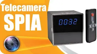 Telecamera Spia - Orologio digitale da tavolo, telecamera nascosta HD di sorveglianza