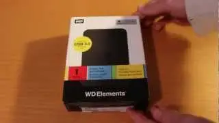 WD Elements 1TB USB 3.0 Portable HD (Unboxing)