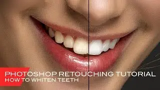 How to Whiten teeth - Photoshop Retouching Tutorial #1