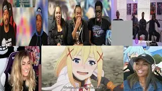 KONOSUBA EPISODE 4 REACTION MASHUP!!