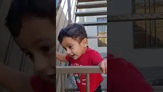 baby stuck in stairs #baby #cutebaby #ytshorts #shorts