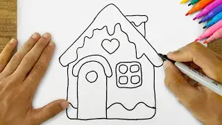 How to Draw a Cute and Easy House | Step-by-Step Drawing Tutorial