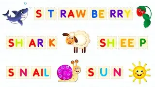 Bini ABC Phonics Academy - Letter S - SHARK, SHEEP, STRAWBERRY, SNAIL, SUN | Bini Bambini Games