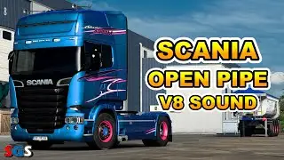 |ETS2 1.50| Scania Open Pipe V8 Sound