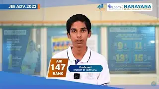 AIR 147th Rank Yashasvi in JEE Advanced 2023