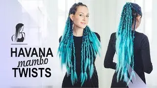 HAVANA mambo TWIST itself with kanekalon ⚫ colored braids kharitosha