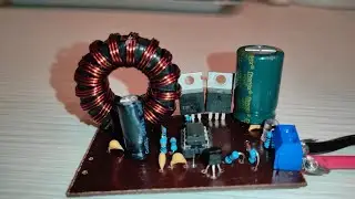 Простой повышающий DC-DC преобразователь на таймере NE555 своими руками (схема + плата).