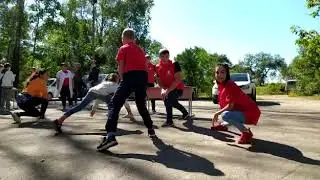 Зарядка от волонтёров медиков