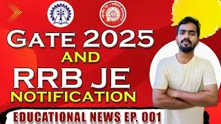 GATE 2025 AND RRB JE LAST DATE || EDUCATION NEWS EP.001 || @DetForYou#gate2025