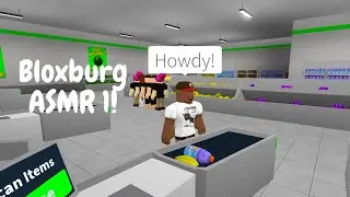ROBLOX BLOXBURG ASMR!! WORKING AS A CASHIER! #1