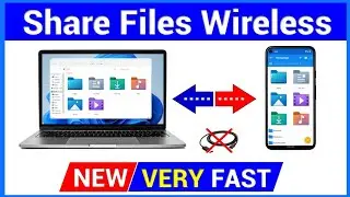 How To Transfer Files From Mobile To Laptop Without Data Cable | Mobile to computer File Transfer