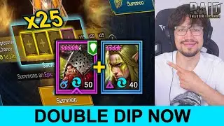 I spent all my Shards to DOUBLE DIP the 25x Progressive Chance and Summon Rush | RAID Shadow Legends