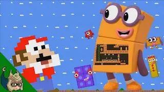 Mario vs the GIANT NumberBlocks 2 MAZE (Mario Cartoon Animation)