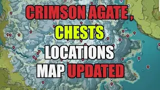 CRIMSON AGATE , PRECIOUS / LUXURIOUS CHESTS, STAR SILVER LOCATIONS - DRAGONSPIRE - GENSHIN IMPACT