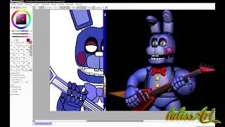 Speedpaint- Rockstar poster- part 2 (Rockstar Bonnie)