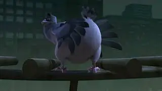 Penguins of Madagascar - Pigeon butt