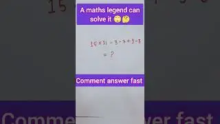 a maths legend can solve it #math #canyousolve #youtubeshorts #mathway #maths #mathtrick #shorts
