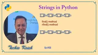 find() | rfind () methods of String in Python | CBSE