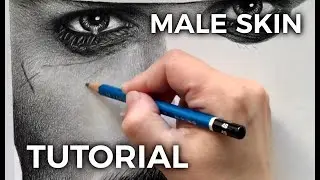 Tutorial: How to draw male (textured) skin with graphite pencils