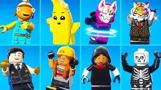 Fortnite Lego Skins Doing Best Dances & Emotes