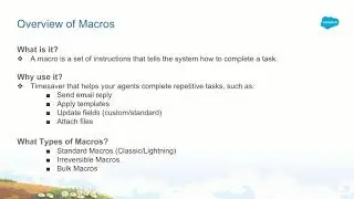 Masterclass: Building Macros in Service cloud