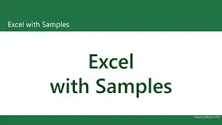Excel with Samples