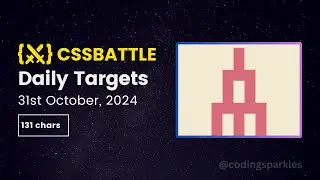 CSS Battle Daily Targets Solution | October 31, 2024 | #html #css #cssbattle