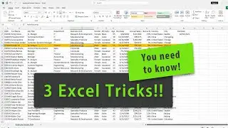 3 Excel Tricks Most Useful #excel #tutorial #exceltips #exceltricks