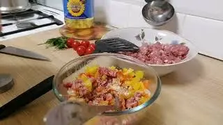 Два пп-блюда из полкило фарша. Мясные маффины с сыром и фаршированные перцы. Готовить очень быстро!
