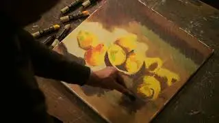Une nature morte avec les Oil Sticks de Sennelier