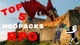 ➤TOP 5 MEJORES MODPACKS 🏰RPG🛡️  para Minecraft - 🗡️*MUY ÉPICO*🗡️🤯
