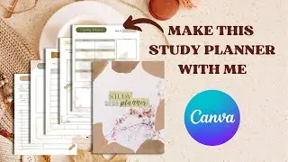 Study Planner Digital Printable For Etsy | Canva Tutorial | Free Template Link in Description