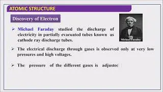 Cathode rays and characteristics / Anode rays / discovery of electrons , protons and neutrons / L1