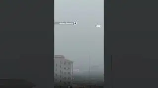 Fog fills Gaza’s sky following night of intense Israeli bombardment