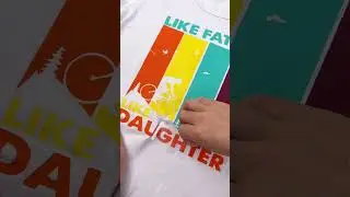 Like Father Like Daughter 😍 #teckwrapcraft #teckwrapvinyl #diy #htv #puff
