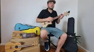 Greenchords' range of Persian ukuleles in soprano, concert and tenor