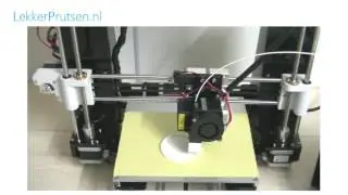 First Run Test Infitary Prusa i3 3D printer