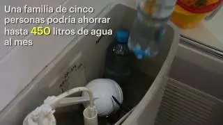 Tip de ahorro: botellas en el inodoro