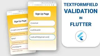 📱💻 How to Validate Text Input in Flutter using the TextFormField Widget.