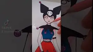 DIBUJO DE KUROMI EN ANIME✨💗💗🥰 #art #dibujosart