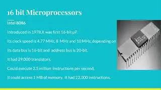 Microprocessors | Types | Basics of 8085