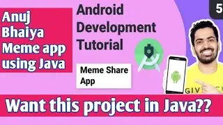 Anuj Bhaiya Meme share app using Java || Video available now on channel