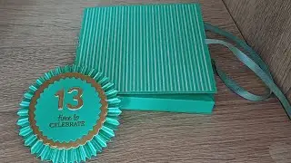 Birthday badge and gift box