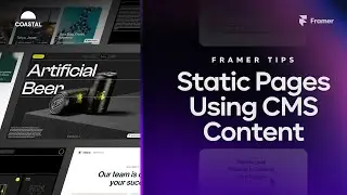 Using Framer CMS for Dynamic Content on Static Pages